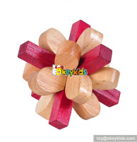 Wholesale traditional wooden cross cube play toy for young man W11C043