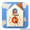 most popular toddlers wooden puzzle clock for sale W14K008