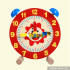 most popular toddlers wooden puzzle clock for sale W14K008