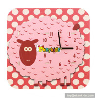 Wholesale educational children wooden clock toy for sale W14K011