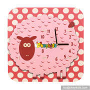 Wholesale educational children wooden clock toy for sale W14K011