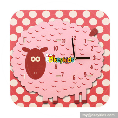 Wholesale educational children wooden clock toy for sale W14K011