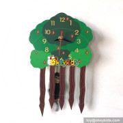 hot sale early learning wooden classic wall clock for baby W14K033