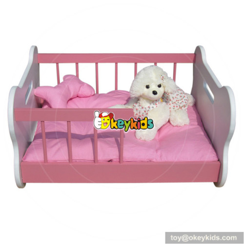 new design easy clean wooden luxury dog bed for gift W06F005A