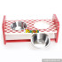 best sale animal wooden pet ceramics bowl for red/pink W06F015