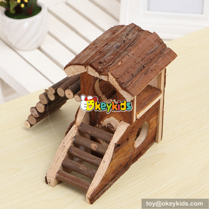 wooden hamster house