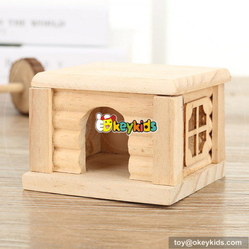 best design luxury wooden small hamster cage W06F026
