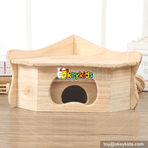 funny pet activity room nature wooden hamster cage W06F030