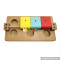 Interactive fun hide and seek food treated wooden intelligence pets puzzle W06F038