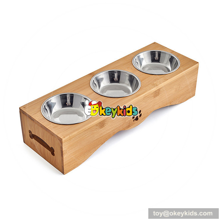 wooden dog bowls