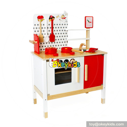 Custom cooking toy children wooden kitchen playsets for sale W10C035