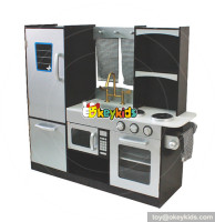 Okeykids role play big wooden modern kitchen toy for kids W10C337