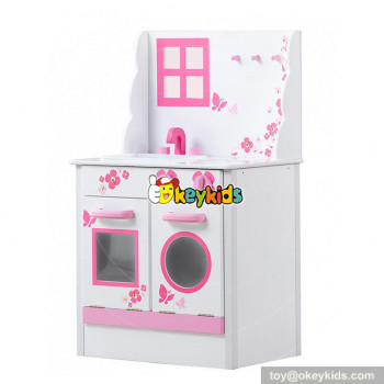 Wholesale intelligent girls interactive toy wooden kitchen toy for kids W10C344