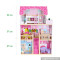 Wholesale pretty role play toy wooden 3 layers girls doll house for baby W06A254