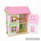 Okeykids wooden miniature dollhouse with simulation furniture for child W06A253