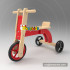 New design ride on toys wooden kids walker with three wheels W16A030