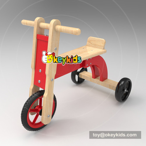 New design ride on toys wooden kids walker with three wheels W16A030