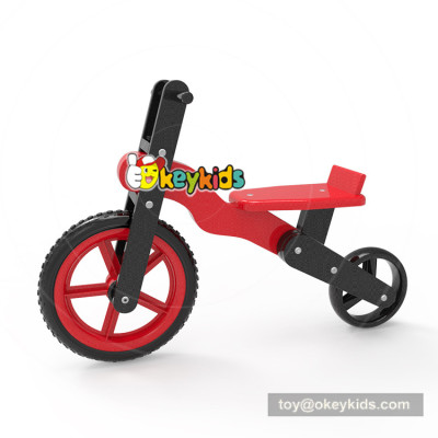 Newest design red wooden kids balance bike for learning walk W16C189