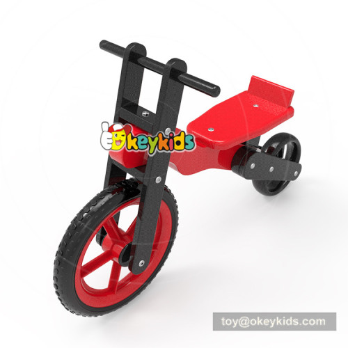 Newest design red wooden kids balance bike for learning walk W16C189