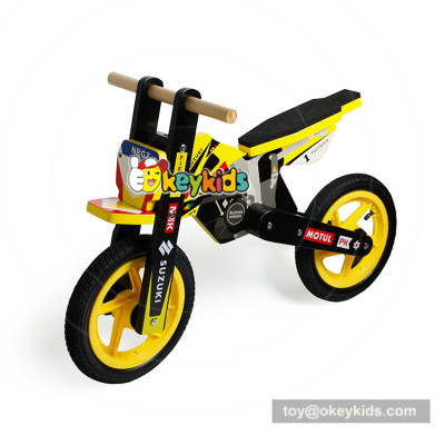 Okeykids Newest design safety no-pedal wooden balance bike bicycle for kids W16C192