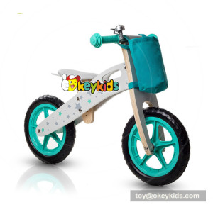 Okeykids Newest design children walking bike wooden balanced boys bicycles without pedal W16C194