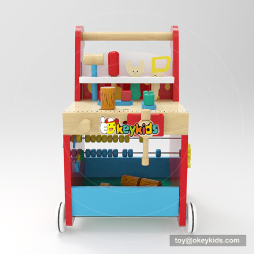 okeykids new Original Design educational play set wooden toy tool bench for kids W16E094