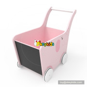 2018 New Original Design Elephant wooden baby walking toys for indoor learning walker W16E095