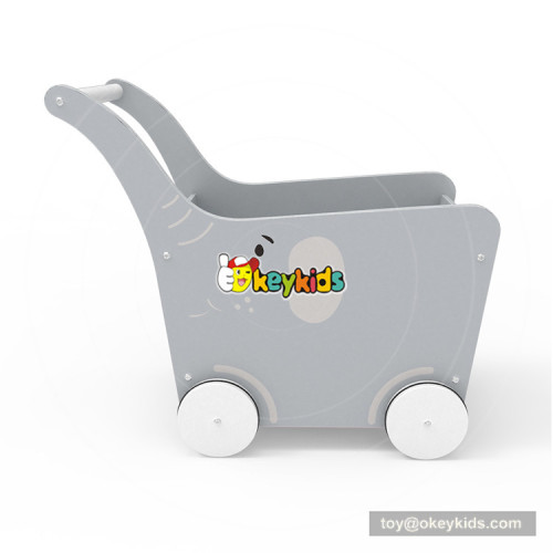 2018 New Original Design animal push walker wooden baby trolley walker for preschoolers W16E097