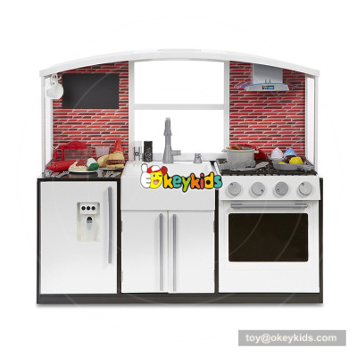 Okeykids  America style wooden large toy kitchen for children W10C361