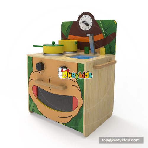 Okeykids original design wooden kids kitchen play set for pretend W10C381