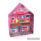 Okeykids wooden 3-story doll house toy for kids W06A266