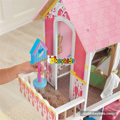 Okeykids  fashion wooden barbie dream castle dollhouse toy W06A267