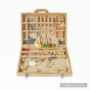 Okeykids high value wooden repair tool kit toy benefits to kids' hand skill training W03D046