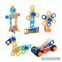 hottest diy assemble robot blocks toy wooden tools bench toy for kids' hand skill training W03D091