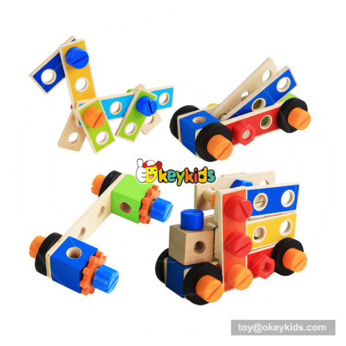2018 Hot sales diy assemble wooden tools beach toys preschool educational toys  W03D094