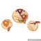 natural wooden birthday cake toy set W10B180