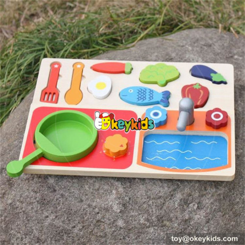 new design wooden cooking toys for kids W10B187