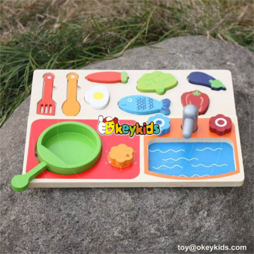 new design wooden cooking toys for kids W10B187