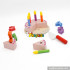 wooden birthday cake toy for baby W10B196
