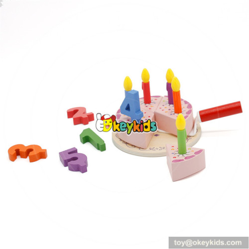 wooden birthday cake toy for baby W10B196