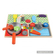 New arrival wooden pretend play toys for children cooking W10B210