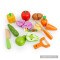 early hand training toy pretend food wooden vegetables cutting toy for baby W10B212
