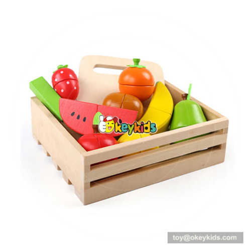 New arrival children wooden toy fruits and vegetables for pretend play W10B213
