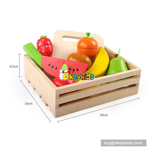 New arrival children wooden toy fruits and vegetables for pretend play W10B213