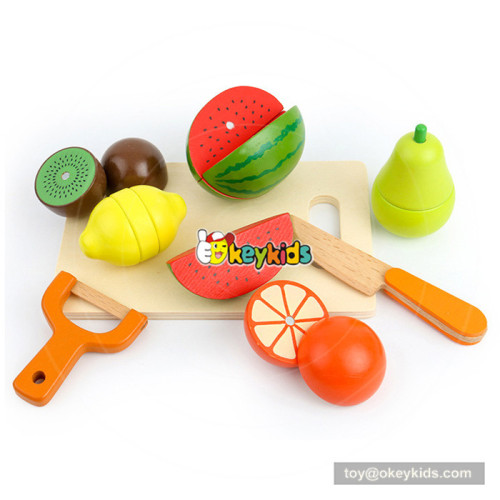 New arrival pretend cutting wooden toy fruit and veg for children W10B224