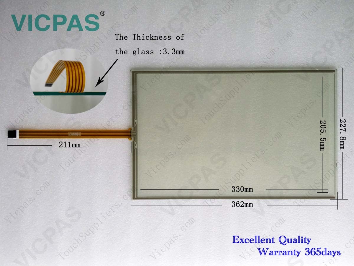 Touch screen panel for 6AV6646-1AB22-0AX0 ITC1500 THIN CLIENT 15''