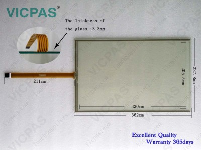 Touch screen panel for 6AV6646-1AB22-0AX0 ITC1500 THIN CLIENT 15'' touch panel membrane touch sensor glass replacement repair