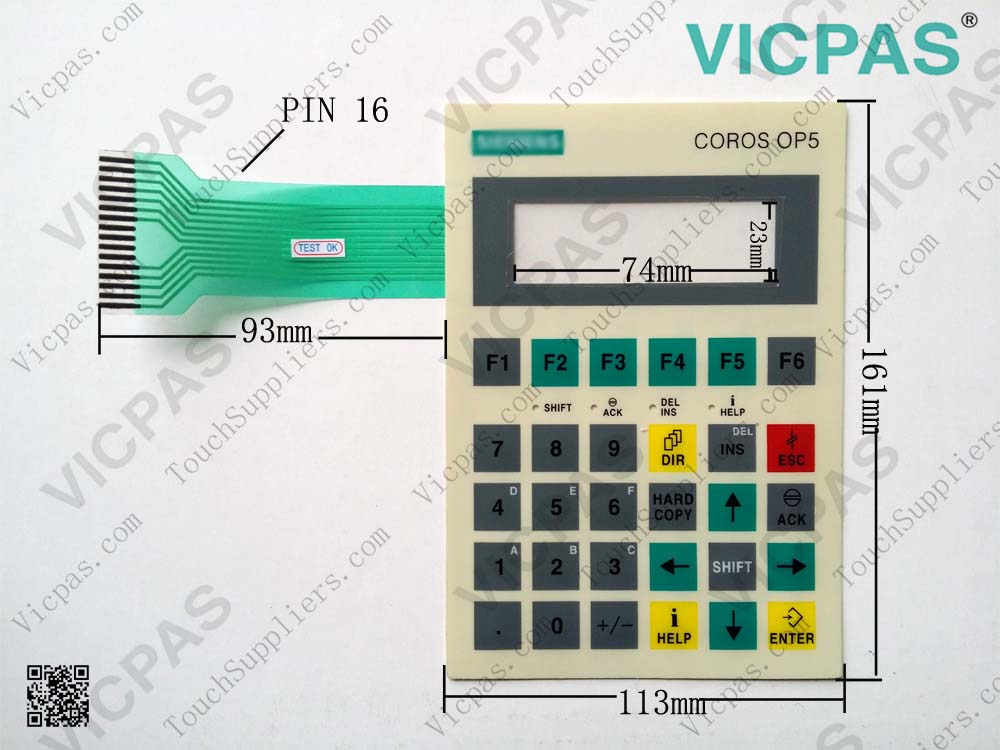 NEW For SIEMENS 6AV3505-1FB01 6AV3505-1FB12 Membrane Keypad 