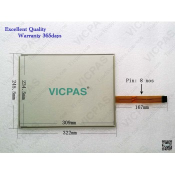 Touchscreen panel for PanelView Plus 1250 touch panel membrane touch sensor glass replacement repair