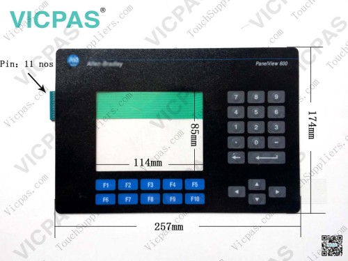 Membrane keyboard keypad and Touch panel screen for PanelView Standard 600 Color Terminals
